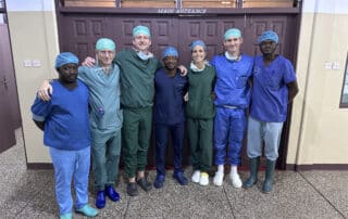 Figur 1. Teamet sammen med kursdeltakere. Emmanuel Amoah, Hans Gunnar Botnen, Robbert-Jan Lindeman, Daniel Adjei, Irina Balieva, Jens Christian Bech, Francis Opoku-Twene